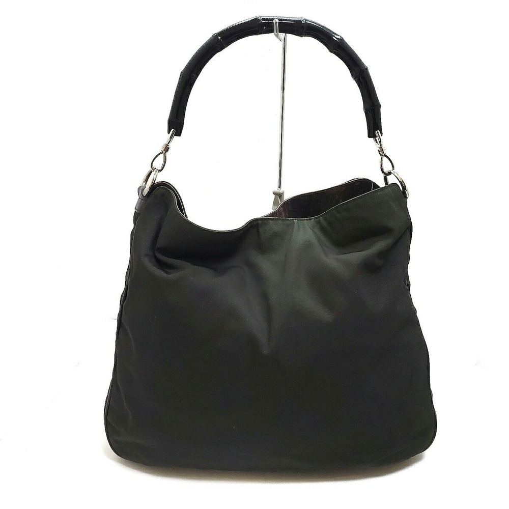Gucci Bamboo Shoulder Bag Strap Black